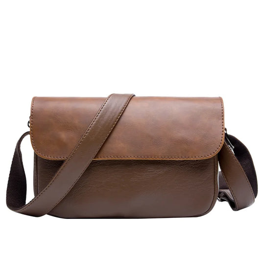 Retro Flap Crossbody Bags - Soft Leather Small Messenger Bag - Tessbury - photo