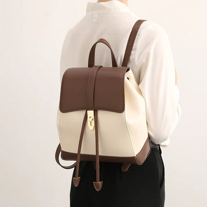 The Patchwork Backpack - Genuine Cow Leather Backpack for Urban Days - Tessbury - photo