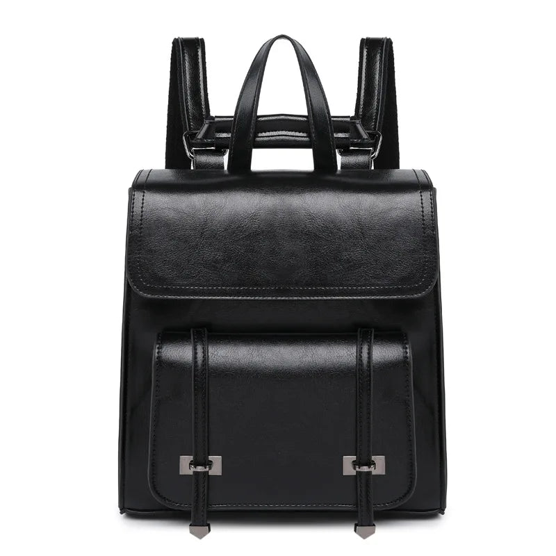 The Coffee Hour Backpack - Genuine Leather Everyday Backpack for Women