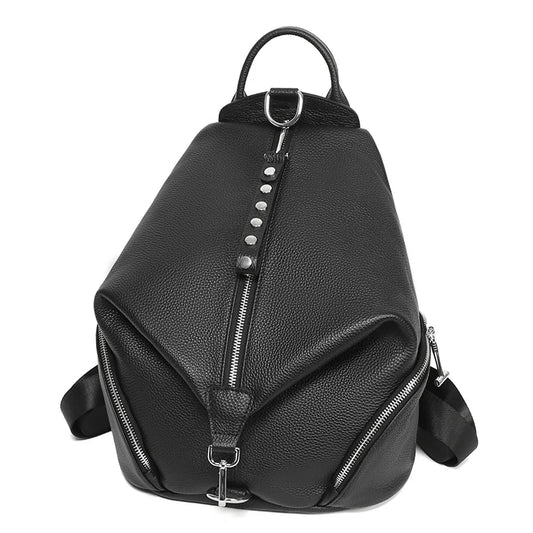 The Cow Leather Backpack - Genuine Leather Everyday Backpack for Women - Tessbury - photo