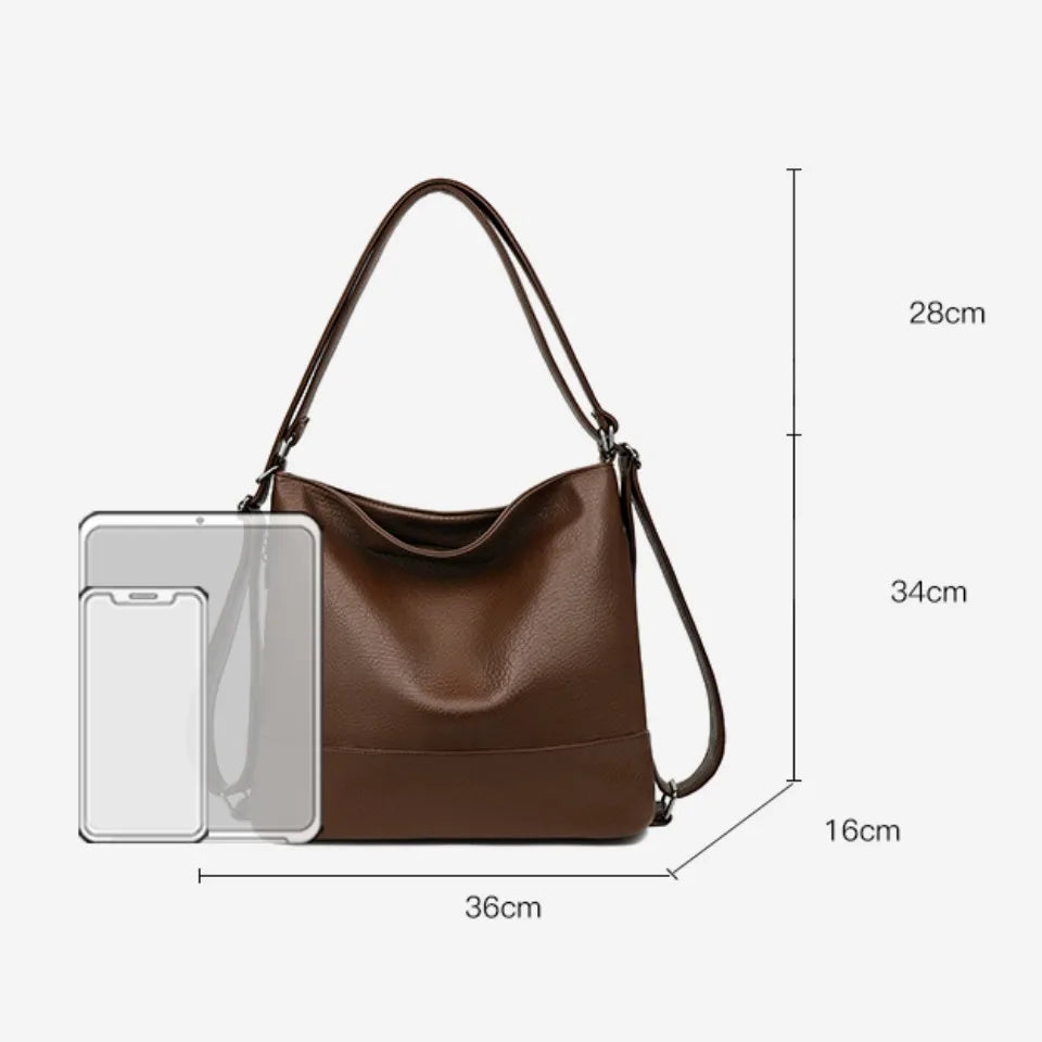 The Arcadia Backpack - Soft Leather Style for Everyday Journeys - Tessbury - schema