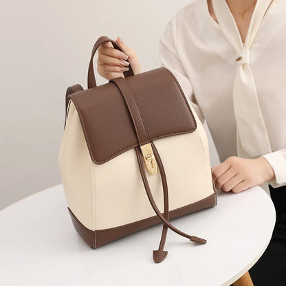 The Patchwork Backpack - Genuine Cow Leather Backpack for Urban Days - Tessbury - photo