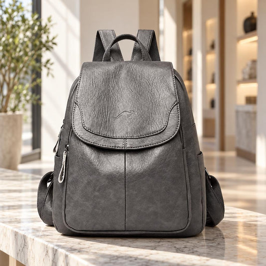 The Embossed Backpack, Soft Leather Edition for Everyday City Style - Tessbury - Mise en situation