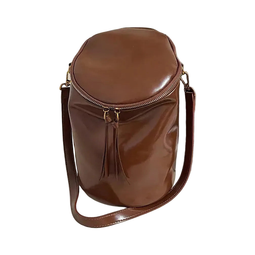 Retro Suede Crossbody Bag for Women, Soft Leather Trendy Handbag