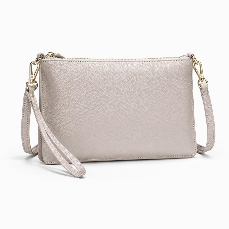 Zoe Envelope Crossbody Bag - Soft Genuine Leather with Long Strap